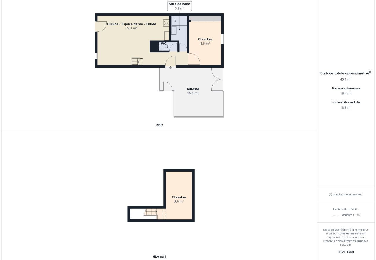 Appartement à Bretignolles-sur-Mer - 500 m de la plage, appart 2 adultes 2 enfants