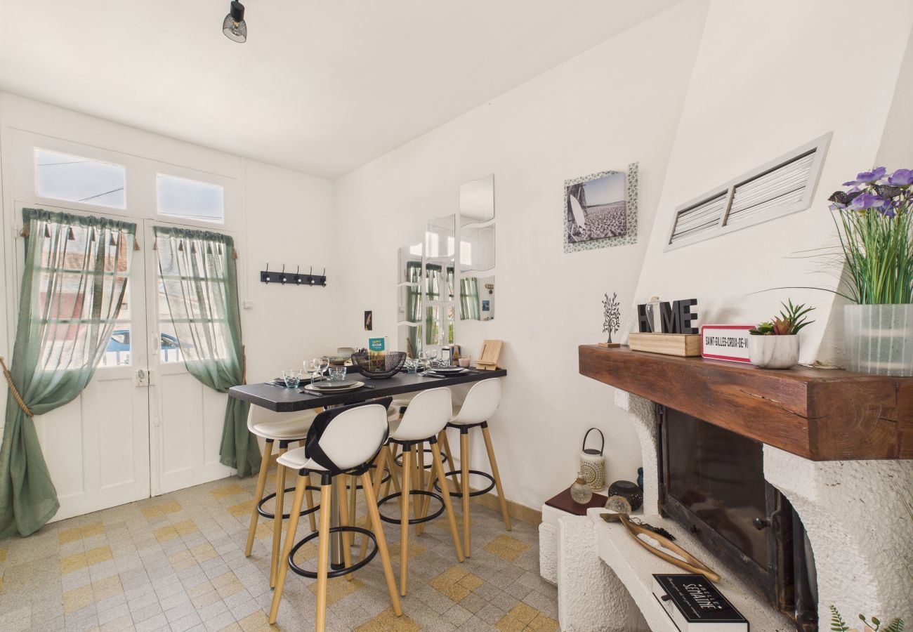 Appartement à Saint-Gilles-Croix-de-Vie - 200m de la plage, jardin, appart pour 4