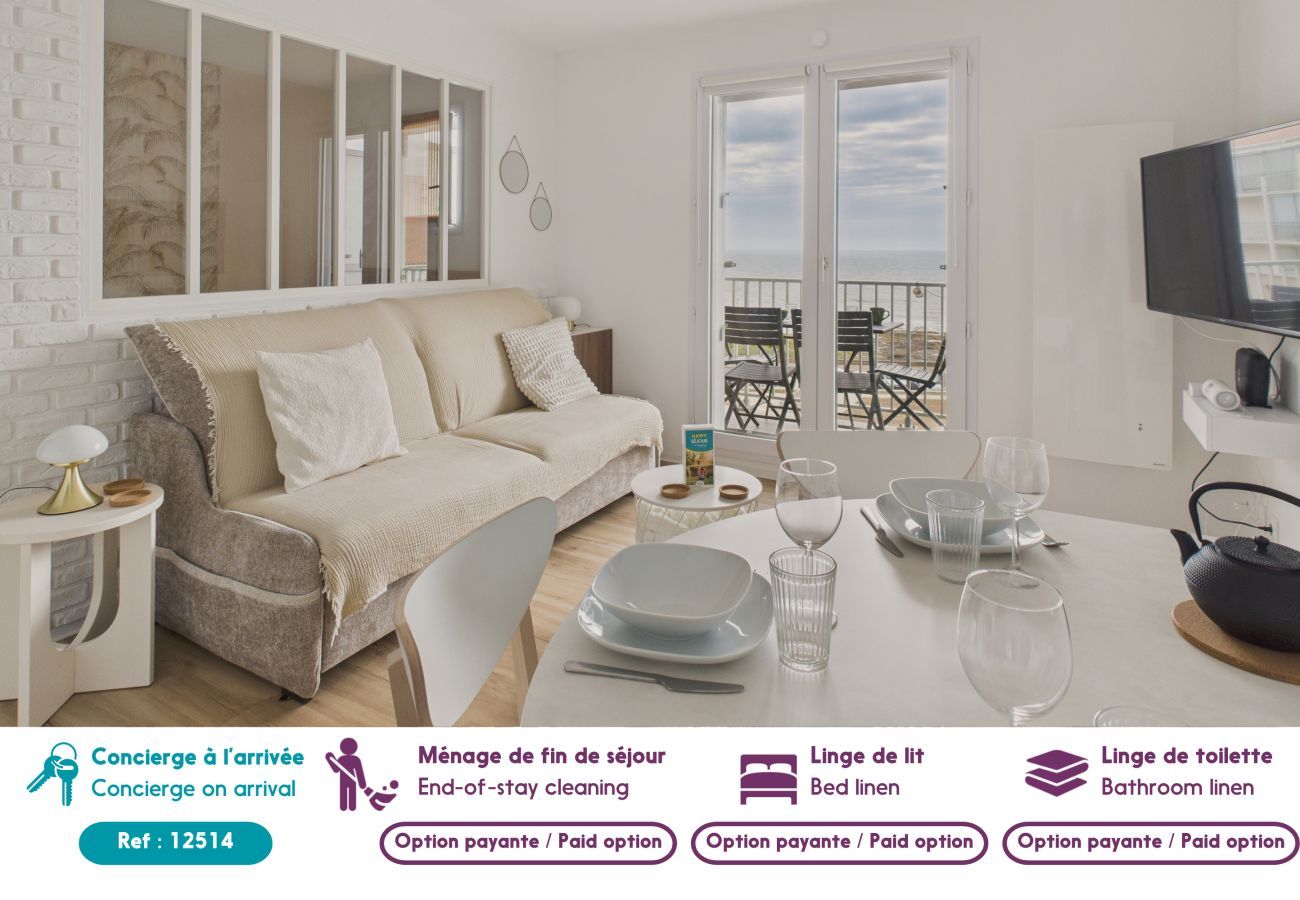 Appartement à Saint-Hilaire-de-Riez - Face à l'océan - Appart pour 4 avec balcon