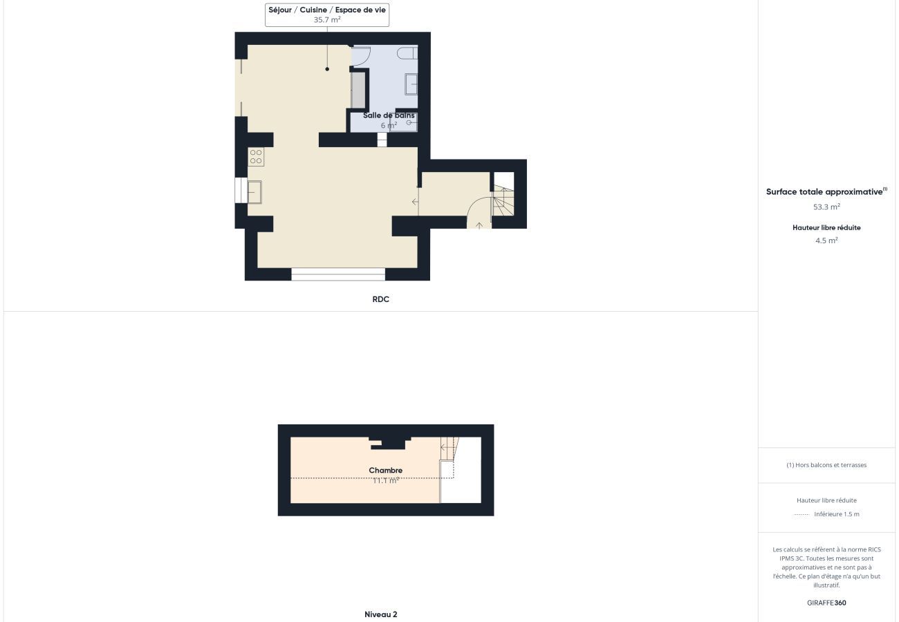 Studio à Sarzeau - 300m plage - duplex avec jardin pour 4