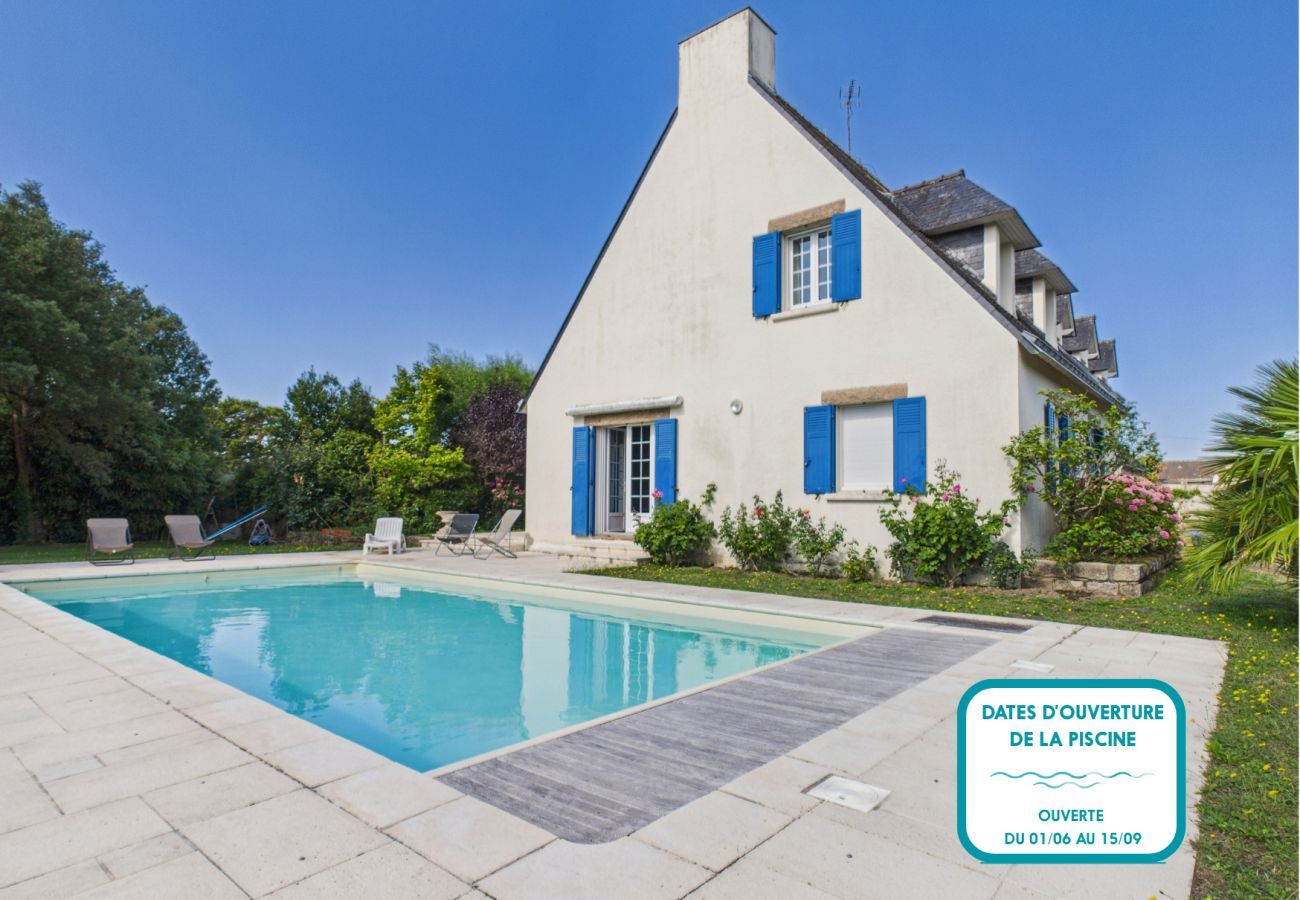 Maison à Le Pouliguen - Maison 10 pers piscine & jardin, plage à 650 m