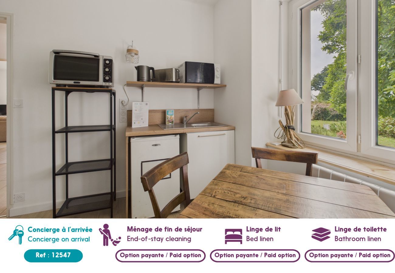 Appartement à Fouesnant - Dépendance 2 adultes 2 enfants - avec jardin