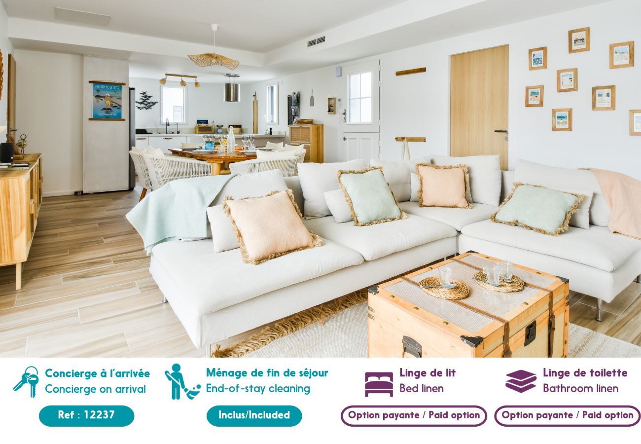 Maison à Noirmoutier-en-l´Ile - Piscine chauffée - Maison 6 adultes 2 enfants