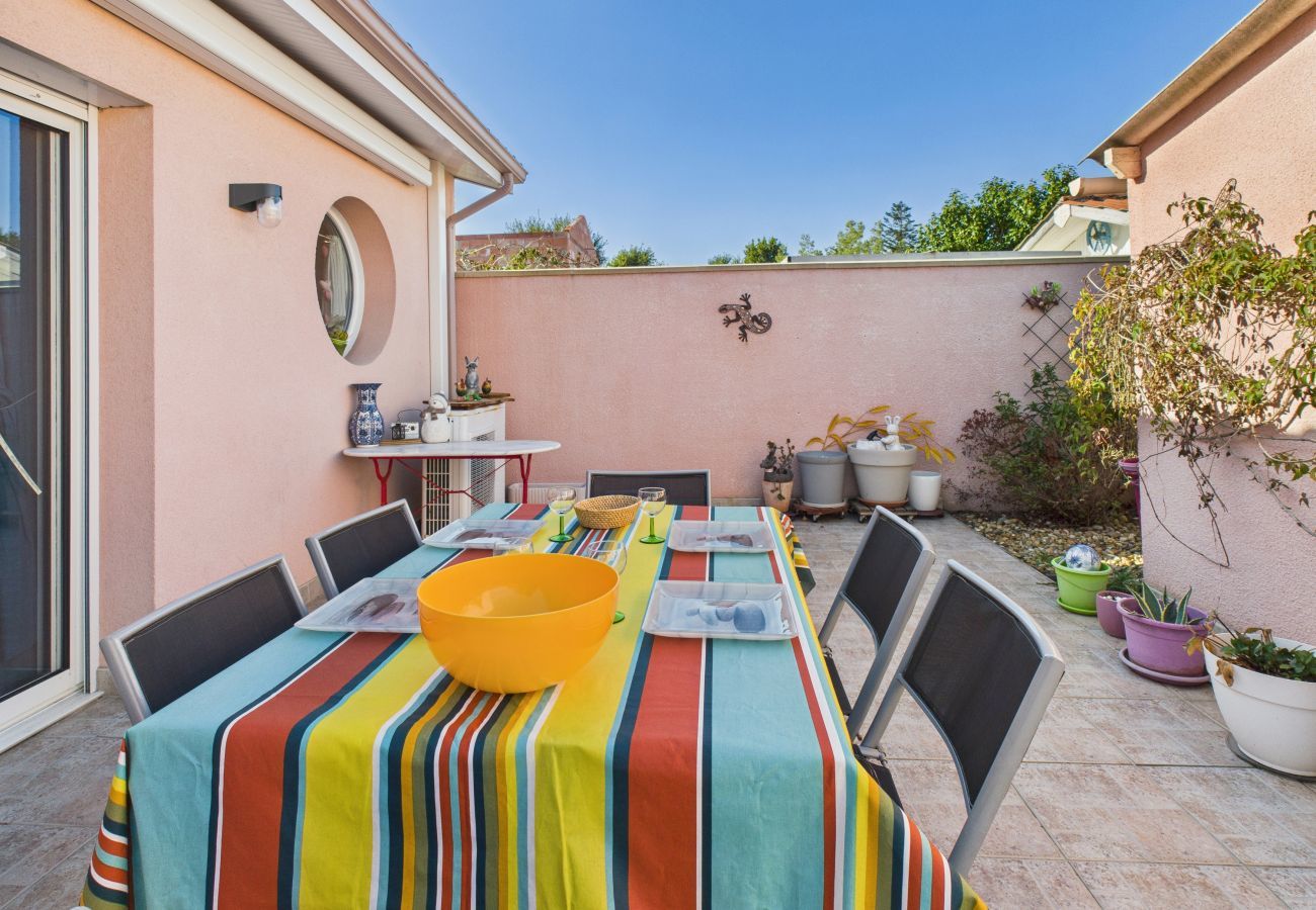 Maison à Lanton - Charmante maison rose pour 4 - 500m de la plage