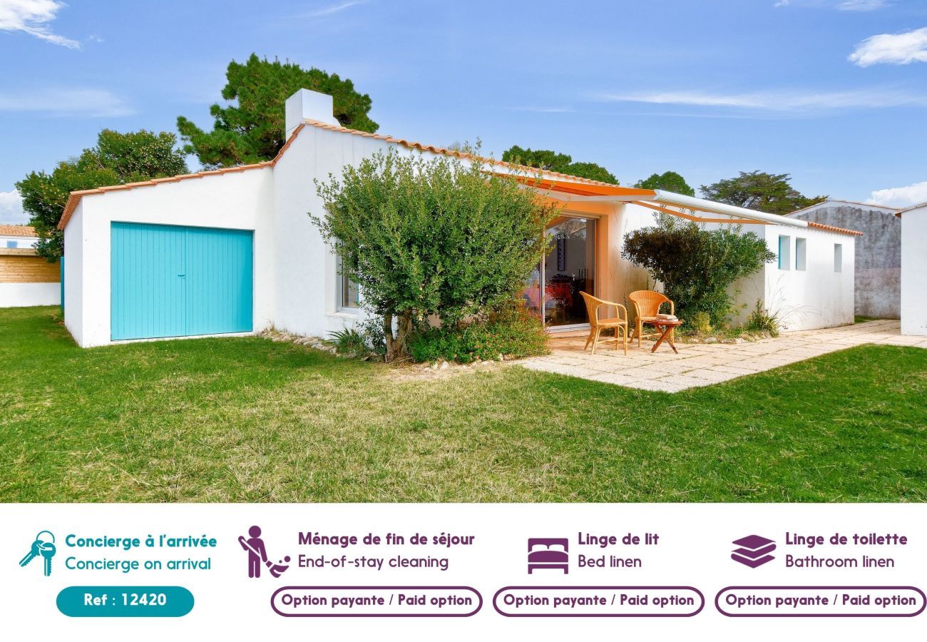 Maison à La Guérinière - 700m de la plage, jardin, 4 adultes 2 enfants