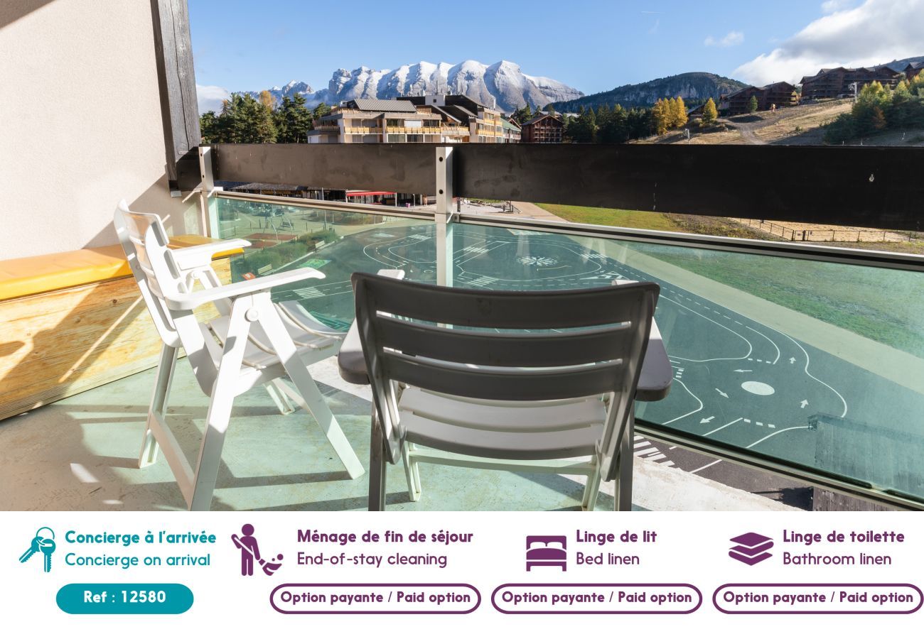 Appartement à Le Dévoluy - Appart front de neige, au pied des pistes - pour 5