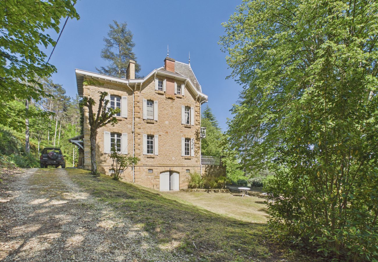 Maison à Saint-Léon-sur-Vézère - Grand manoir avec terrasse et piscine pour 10