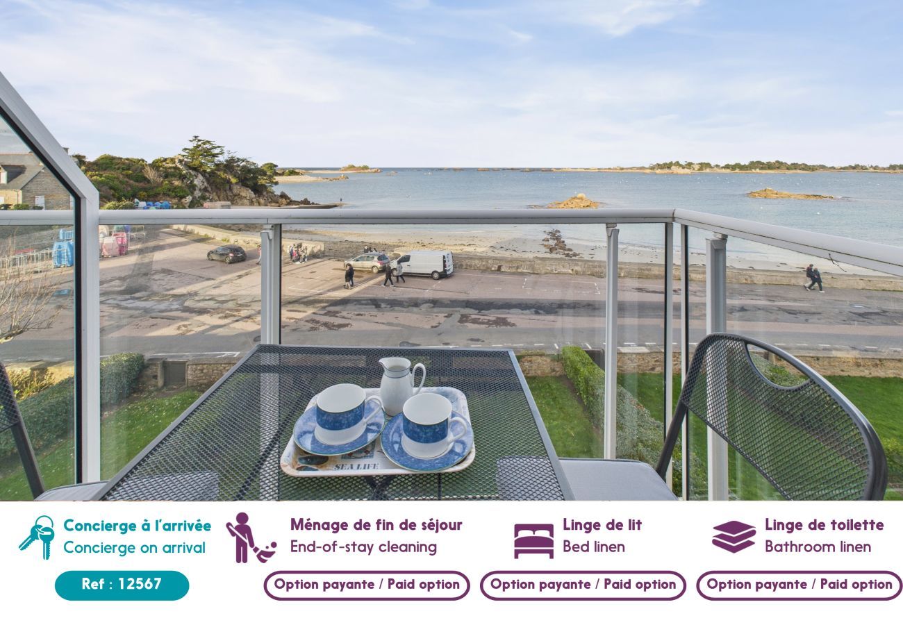 Appartement à Penvénan - Face à la mer - Appartement pour 2 avec balcon