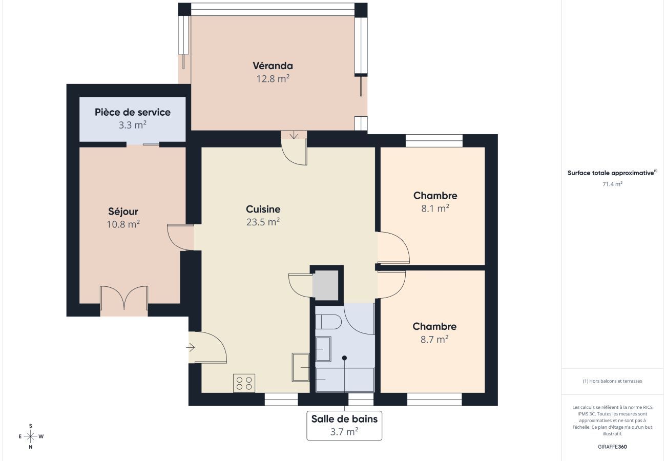 Maison à La Chaize-Giraud - Maison pour 4 avec jardin et véranda