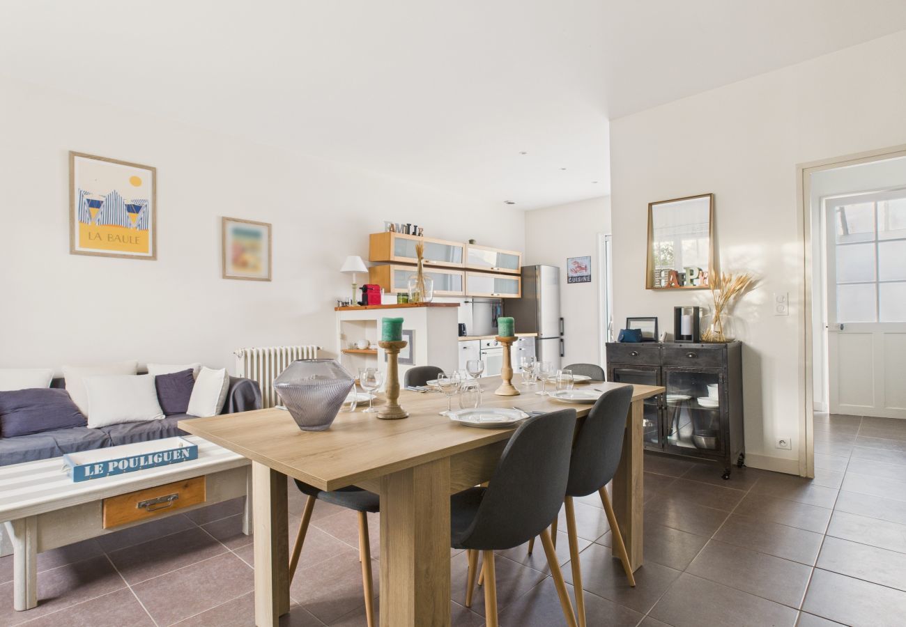 Maison à Le Pouliguen - 800m de la plage, maison avec terrasse pour 6
