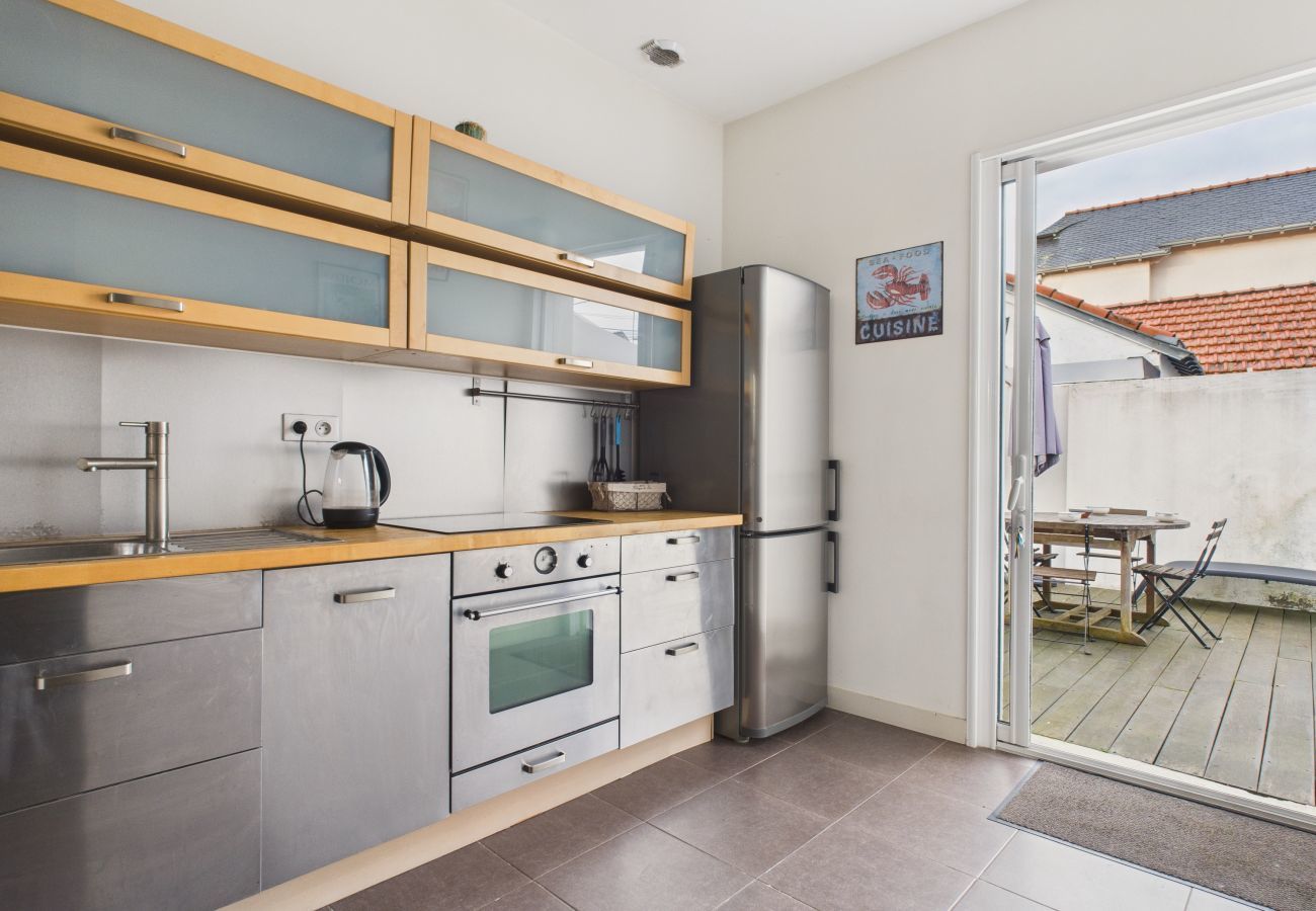 Maison à Le Pouliguen - 800m de la plage, maison avec terrasse pour 6