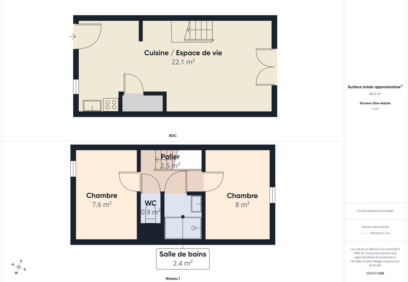 Maison à Saint-Hilaire-de-Riez - Maison pour 4 avec terrasse à 200m de la plage