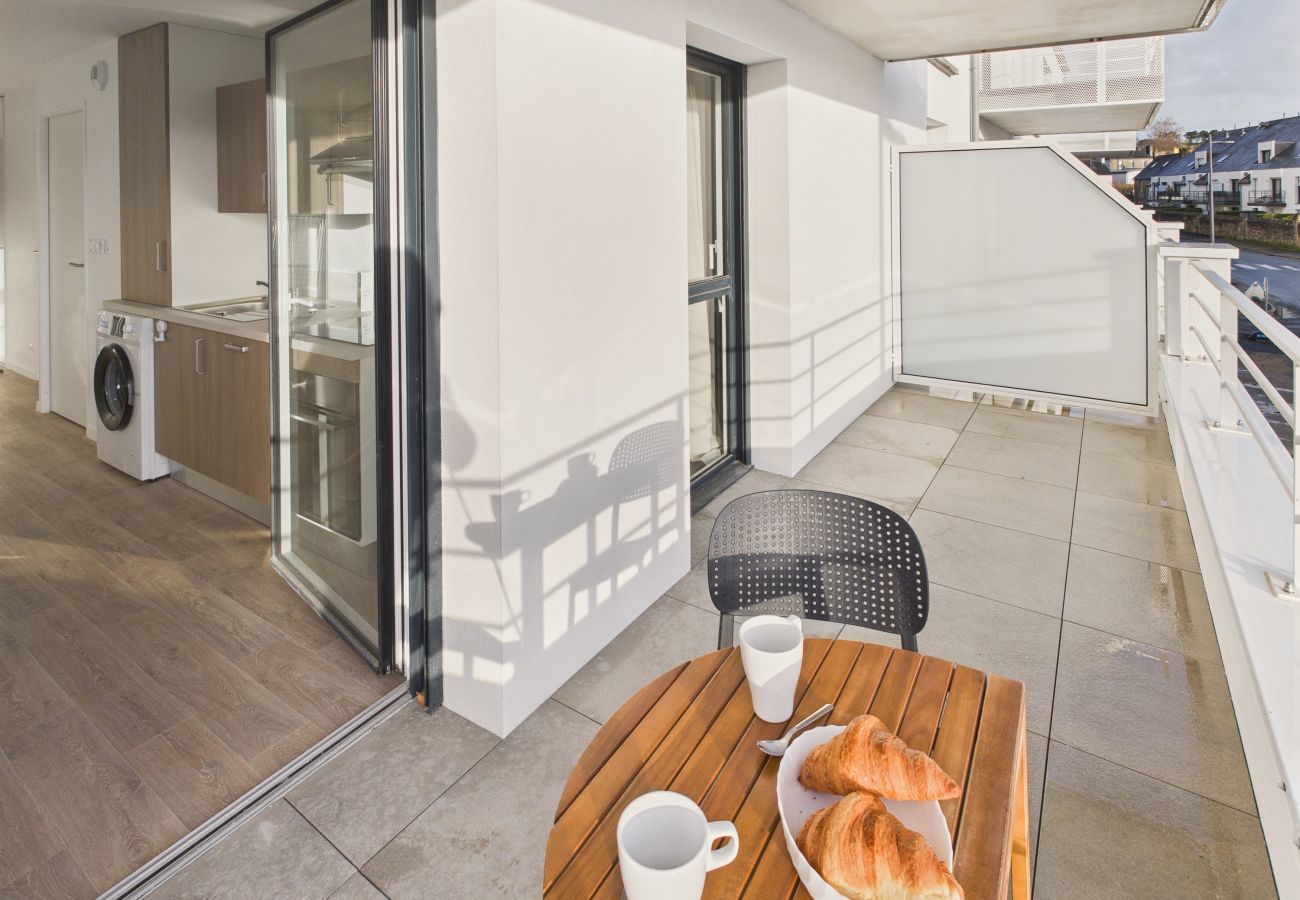 Appartement à Pont-l´Abbé - Plein centre ville - Appart pour 2 avec balcon