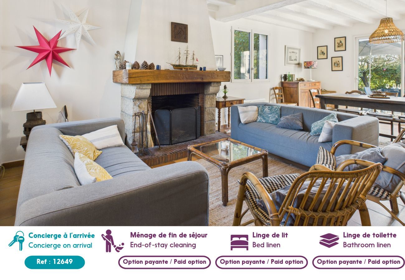 Maison à Arzon - Au bord du Golfe, maison pour 8 avec jardin 