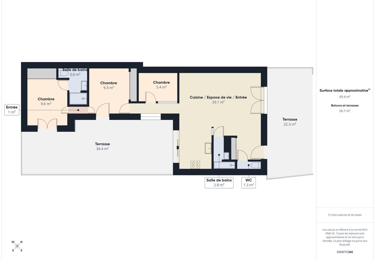 Maison à Noirmoutier-en-l´Ile - Maison pour 4 adultes 2 enfants à 30 m de la mer