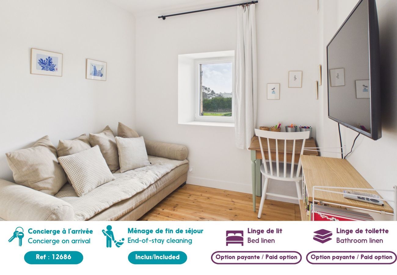 Maison à Plouguerneau - Plage à 300 m, maison pour 7, jardin et véranda