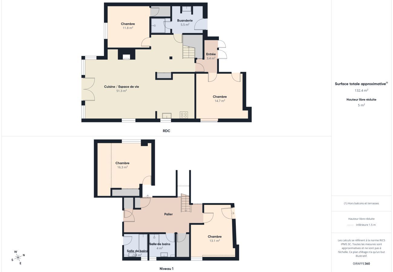 Maison à Le Croisic - Vue mer- 600m de la plage-Maison familiale pour 10