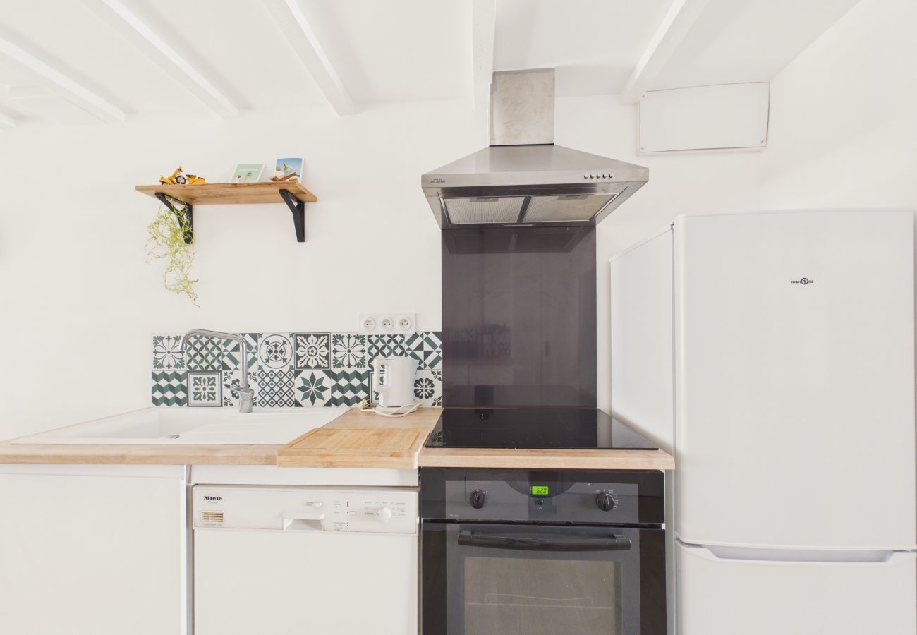 Maison mitoyenne à Bretignolles-sur-Mer - Plage à 500 m, maison pour 4 avec jardin