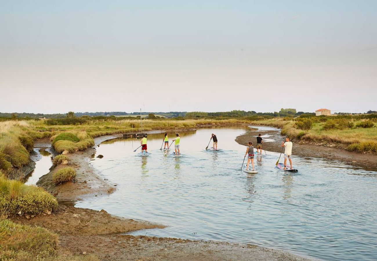 Maison mitoyenne à Bretignolles-sur-Mer - Plage à 500 m, maison pour 4 avec jardin