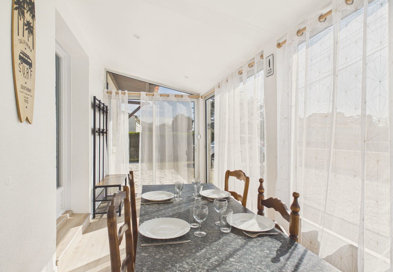 Maison mitoyenne à Bretignolles-sur-Mer - Jardin et véranda, plage à 500 m, maison pour 4