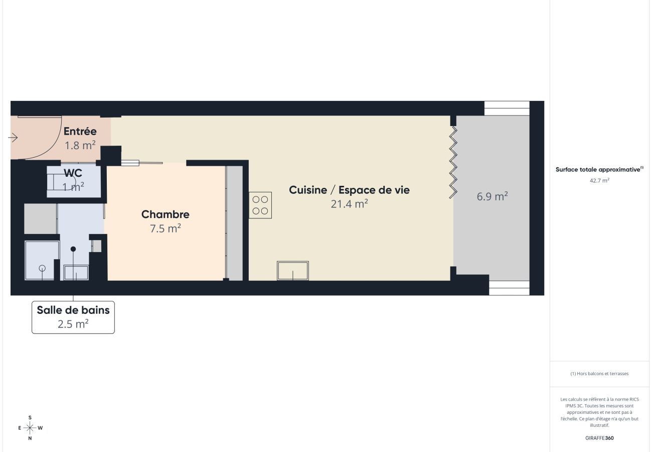 Appartement à Saint-Hilaire-de-Riez - Vue imprenable sur l'océan, séjour pour 2