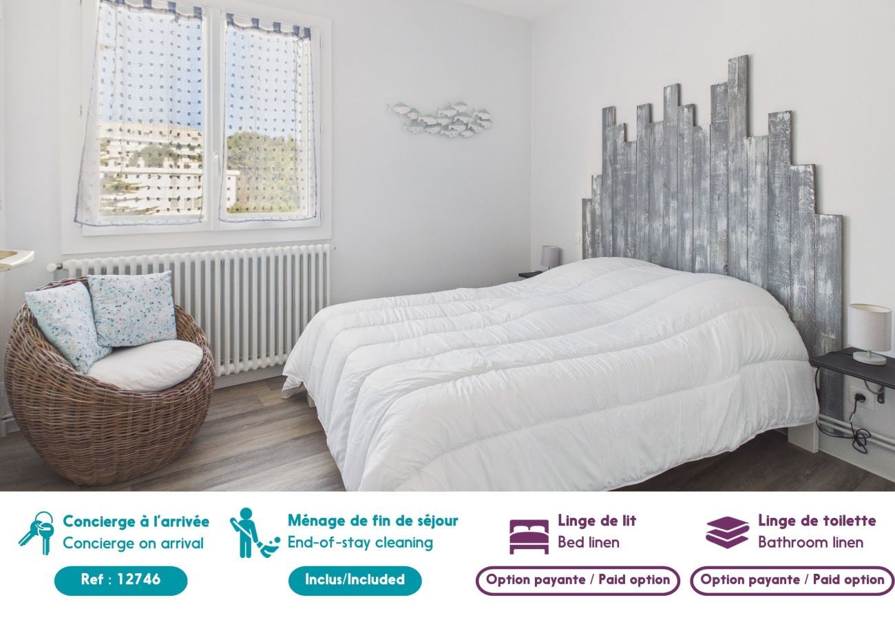 Appartement à La Baule-Escoublac - Vue mer, plage à 50 m, 2 adultes 2 enfants