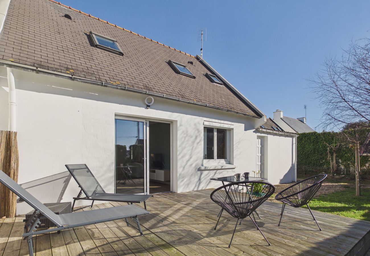 Maison à Treffiagat - La plage à pied - Maison pour 6 avec véranda