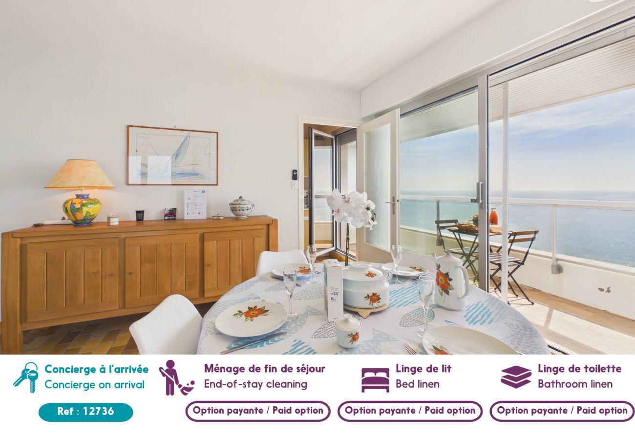 Appartement à Les Sables-d´Olonne - Appartement avec magnifique vue mer pour 4