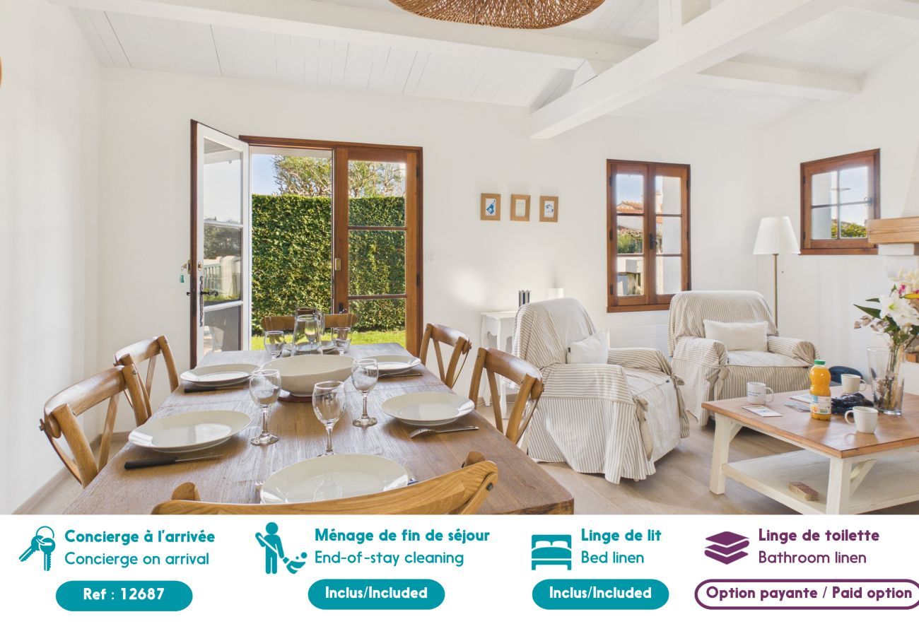 Maison à Noirmoutier-en-l´Ile - Maison familiale  avec jardin pour 6 