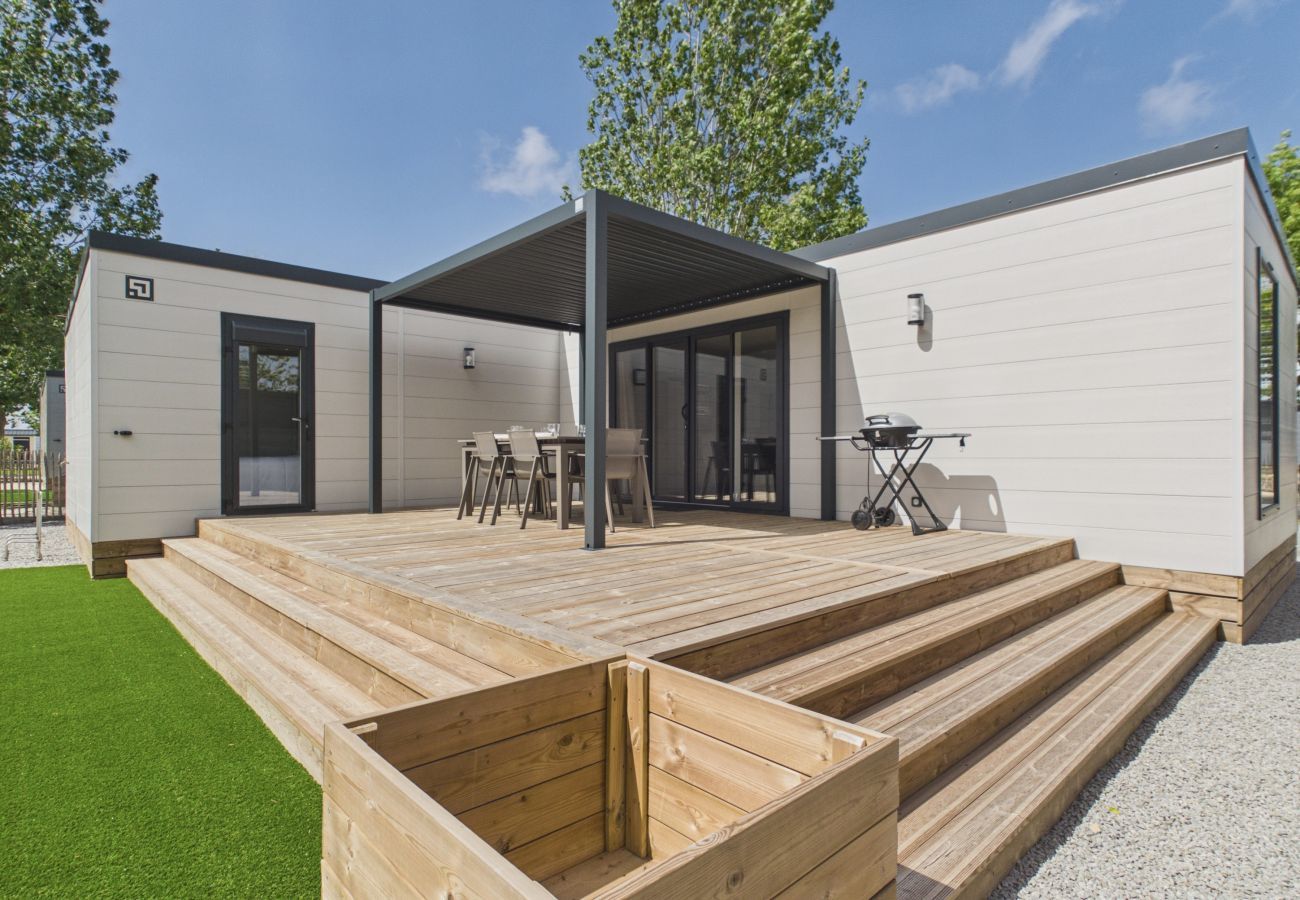 Chalet à Saint-Gilles-Croix-de-Vie - Piscine chauffée commune, séjour pour 6