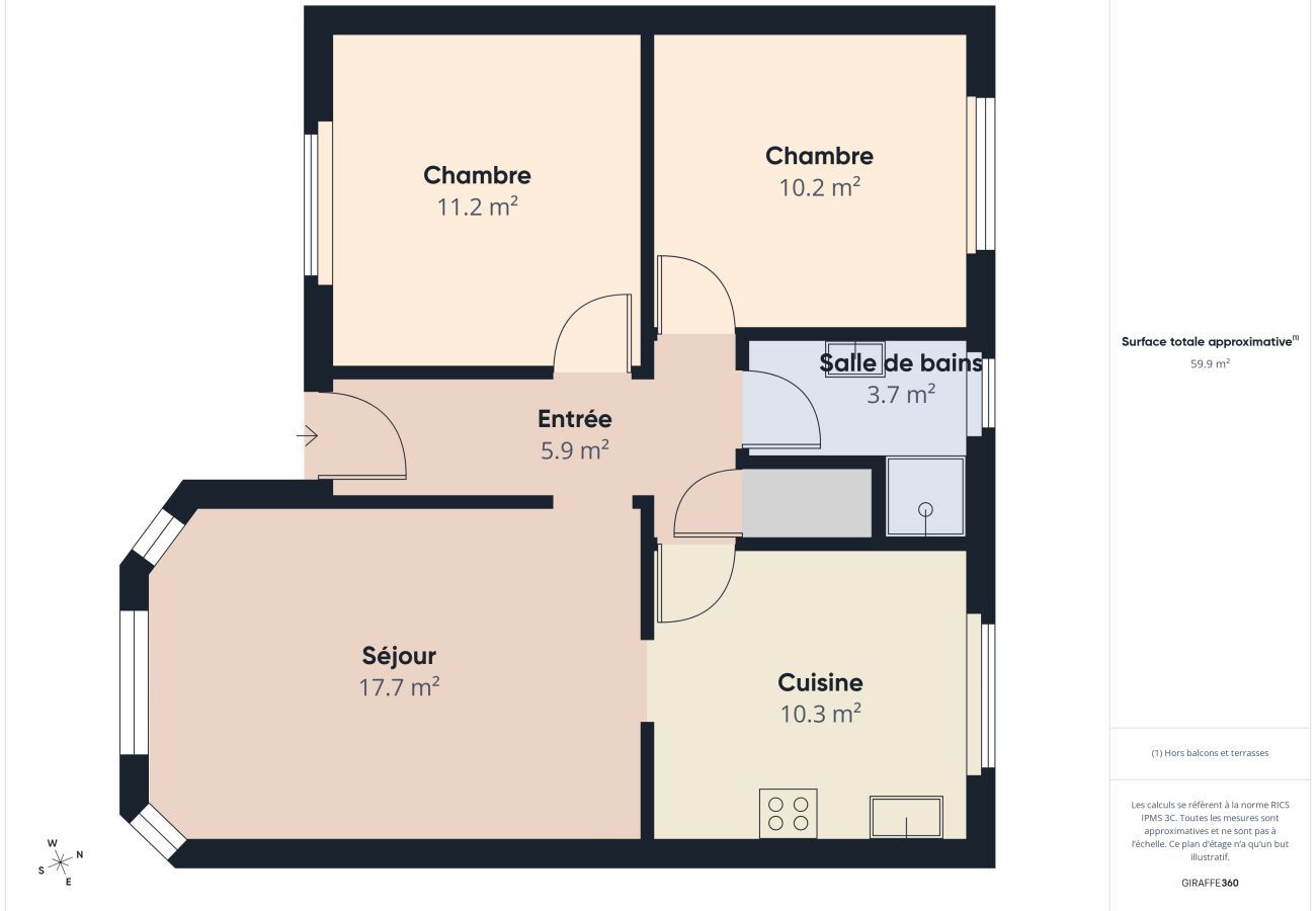 Maison à Brignogan-Plage - 450m de la plage, maison pour 2 adultes/2 enfants