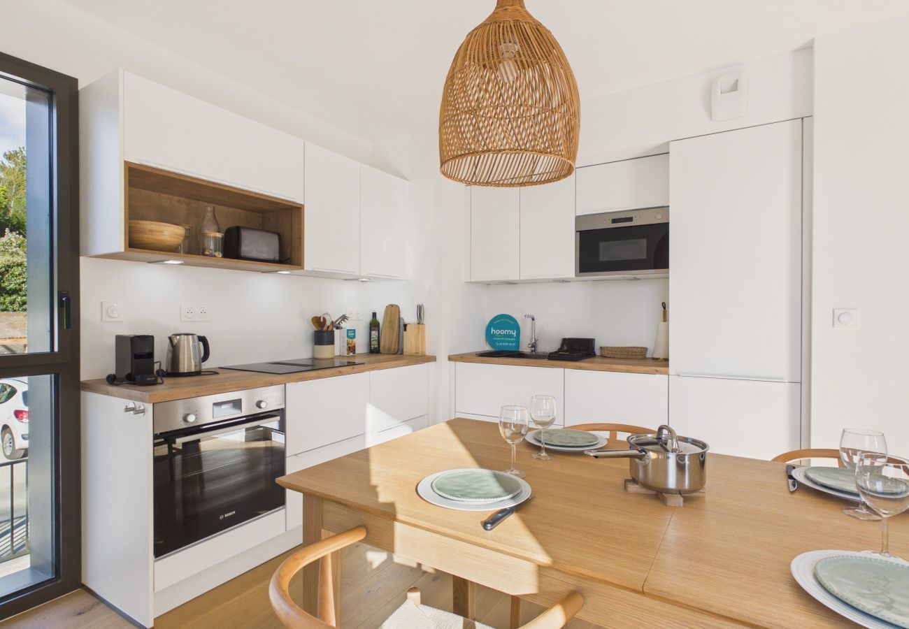 Appartement à Pléneuf-Val-André - Appart. pour 4, terrasse, 200 m du port