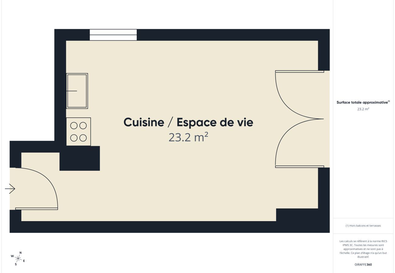Studio à Biscarrosse - Pipeline- studio pour 3 - piscine commune