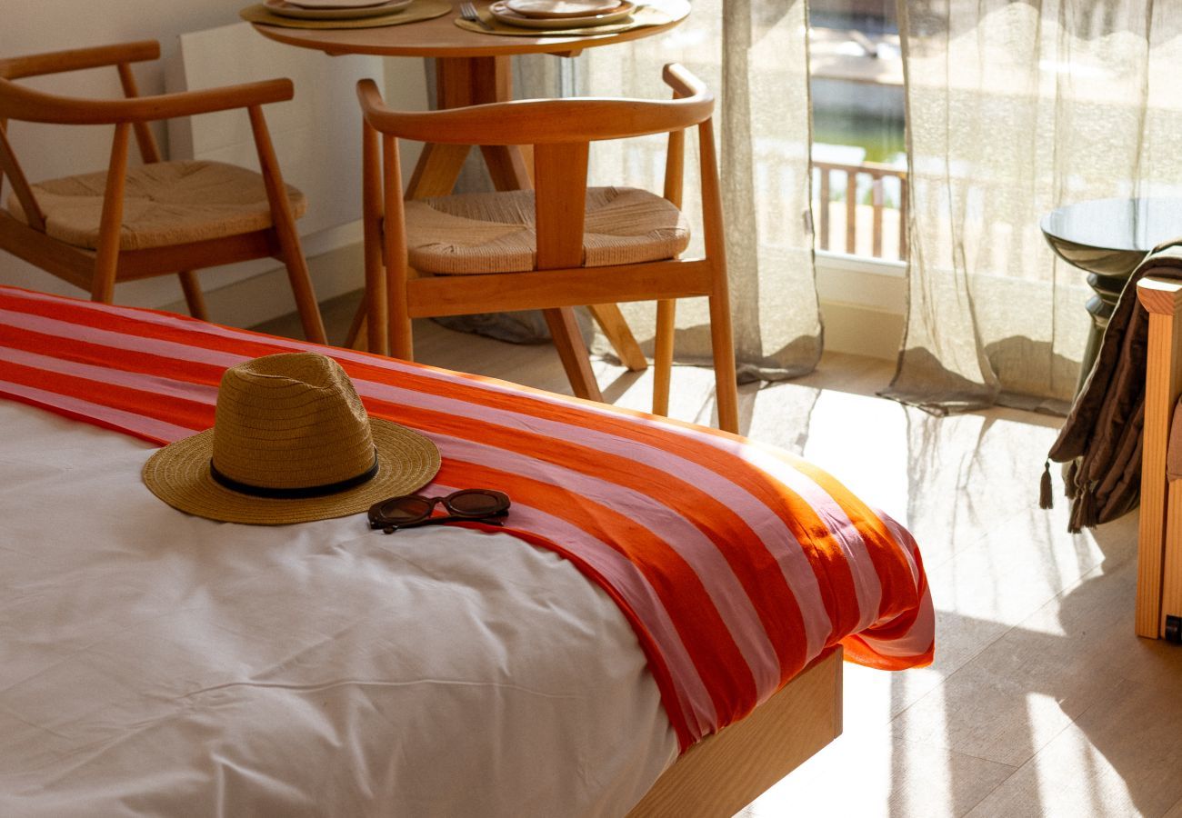 Studio à Biscarrosse - Le Funboard - studio pour 2 - piscine commune