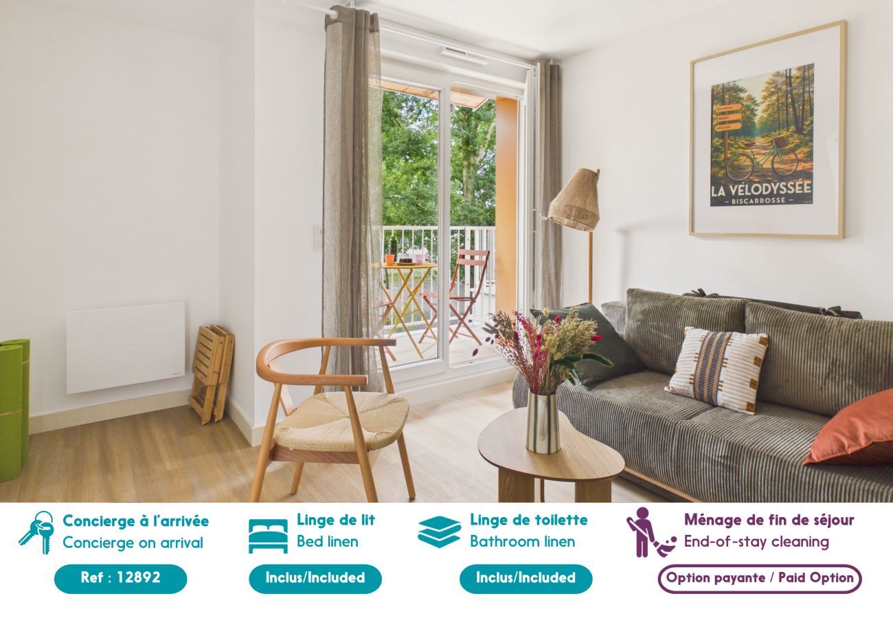 Appartement à Biscarrosse - Le Reef - appartement pour 4 - piscine commune