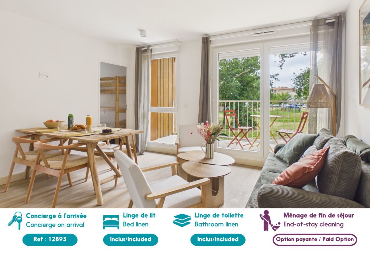 Appartement à Biscarrosse - Ondine - appartement pour 6 - piscine commune
