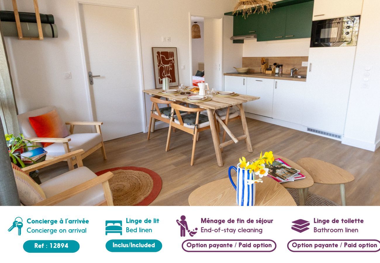 Appartement à Biscarrosse - Peak&Point- appartement pour 6- piscine commune