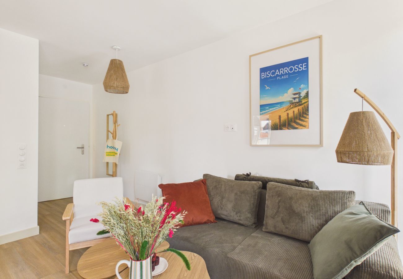 Appartement à Biscarrosse - La vague Dorée- appart pour 6 -piscine commune