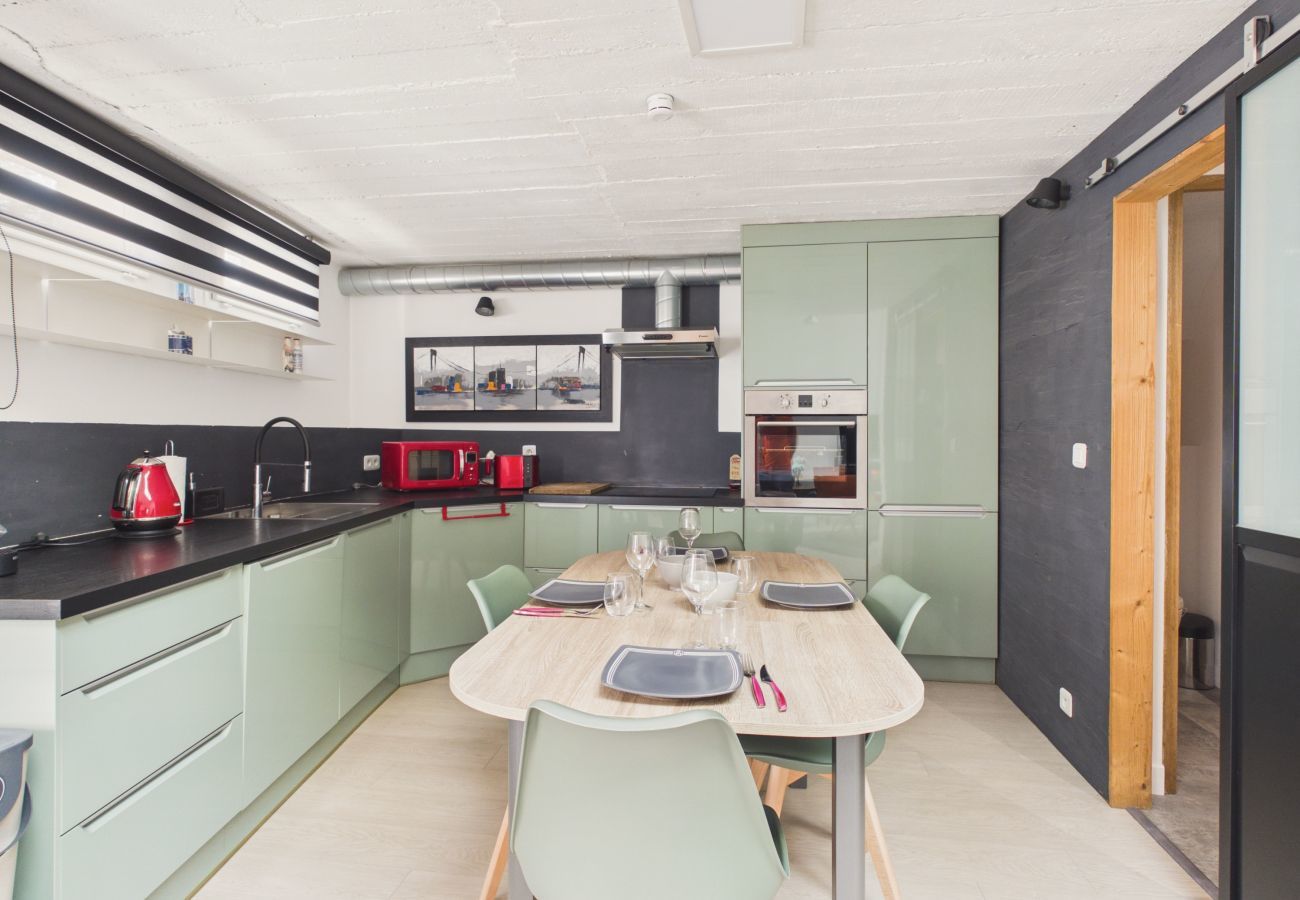 Appartement à Pornichet - Plage à 500 m, duplex pour 4, plein centre