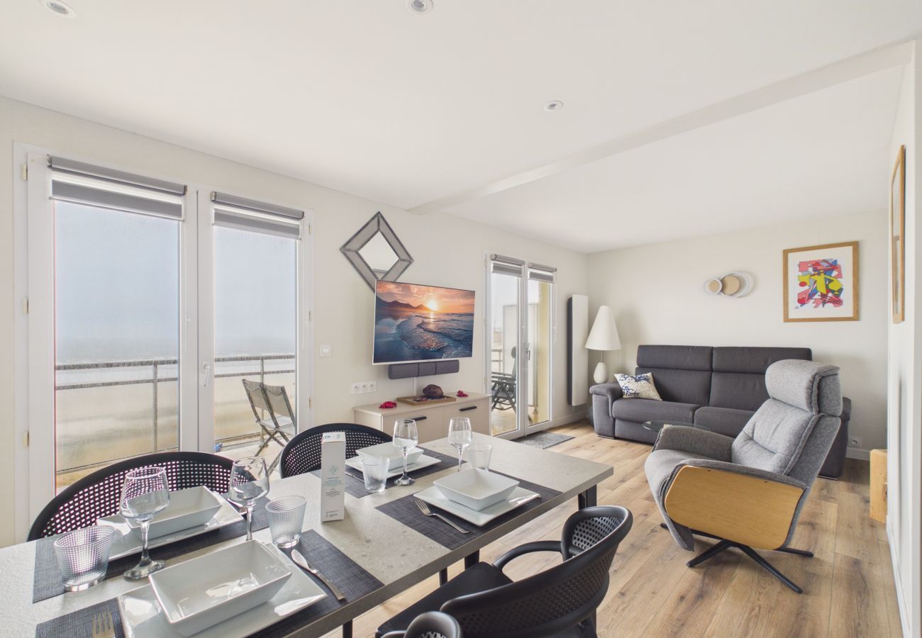 Appartement à Saint-Hilaire-de-Riez - Balcon vue mer & accès plage direct - 4 pers
