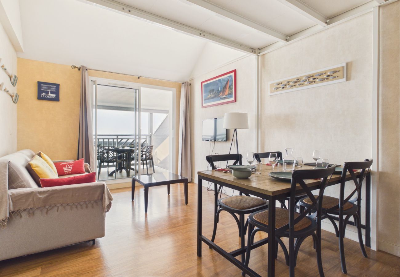 Appartement à Le Croisic - Balcon vue mer & piscine - appartement pour 2