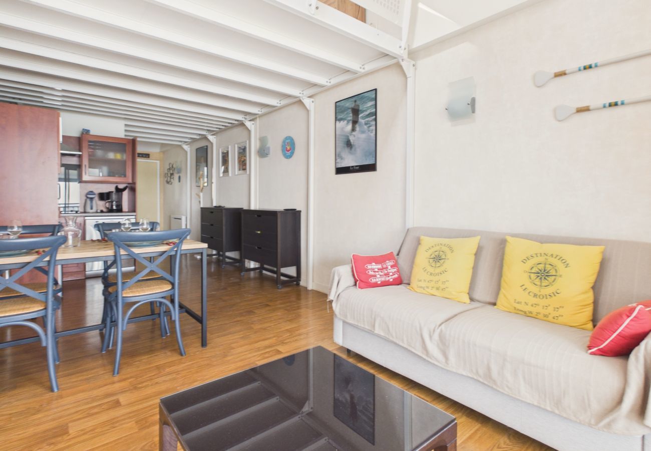 Appartement à Le Croisic - Balcon vue mer & piscine - appartement pour 2