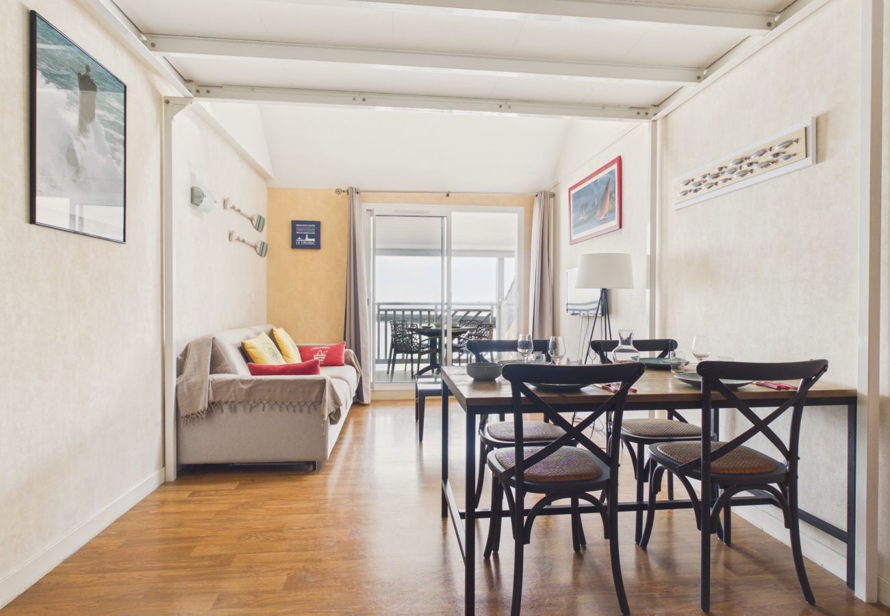 Appartement à Le Croisic - Balcon vue mer & piscine - appartement pour 2