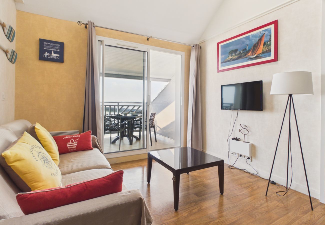 Appartement à Le Croisic - Balcon vue mer & piscine - appartement pour 2