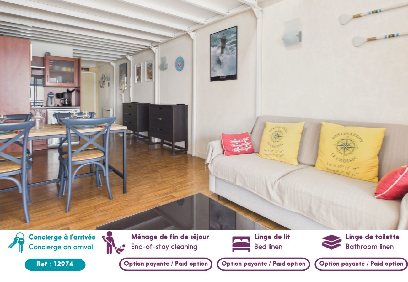 Appartement à Le Croisic - Balcon vue mer & piscine - appartement pour 2