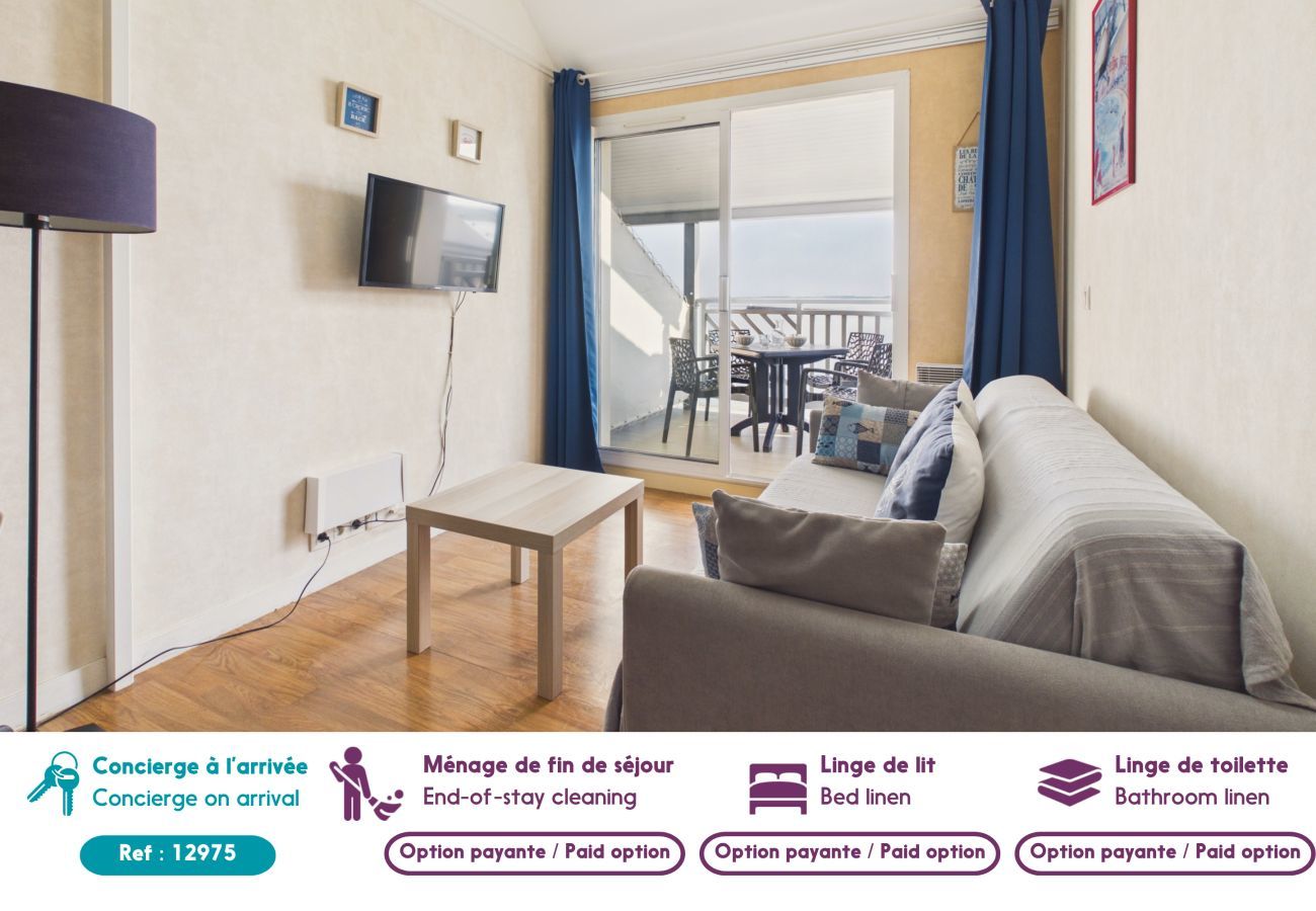 Appartement à Le Croisic - Appartement pour 2 vue mer & piscine 