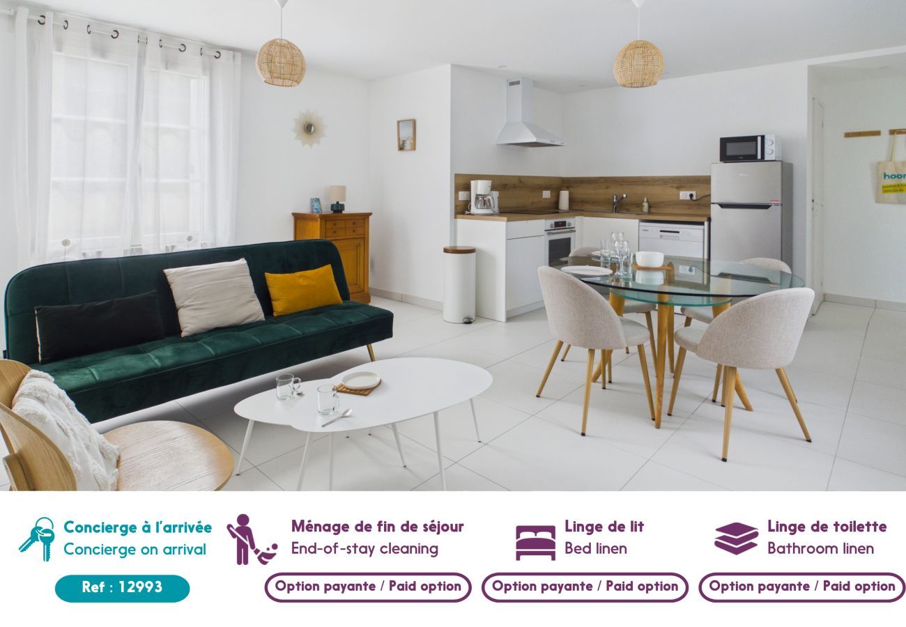 Appartement à Dinard - Appartement avec jardin à 400 m plage - 2 pers