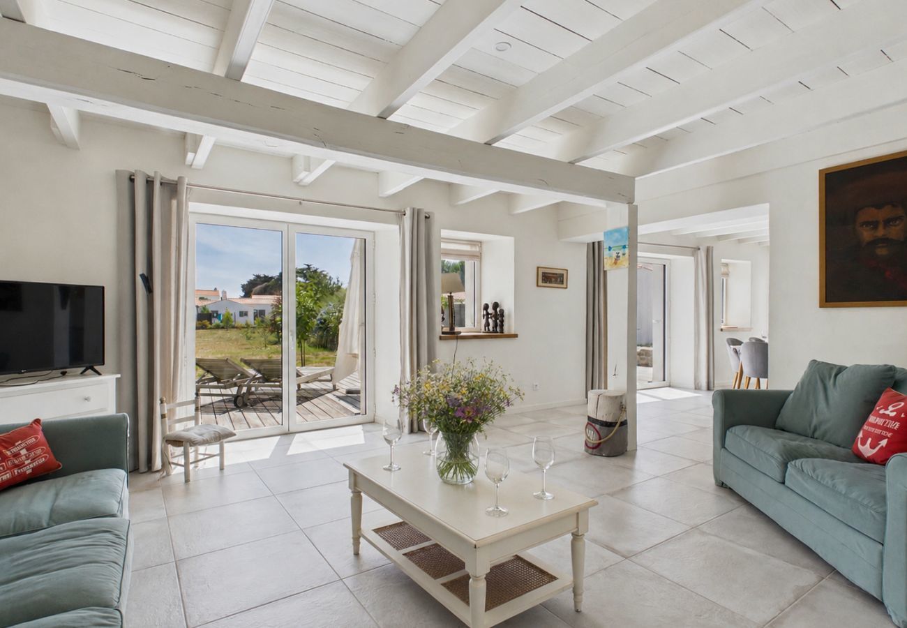 Maison à Noirmoutier-en-l´Ile - Maison 8 pers avec jardin à 200 m de la plage