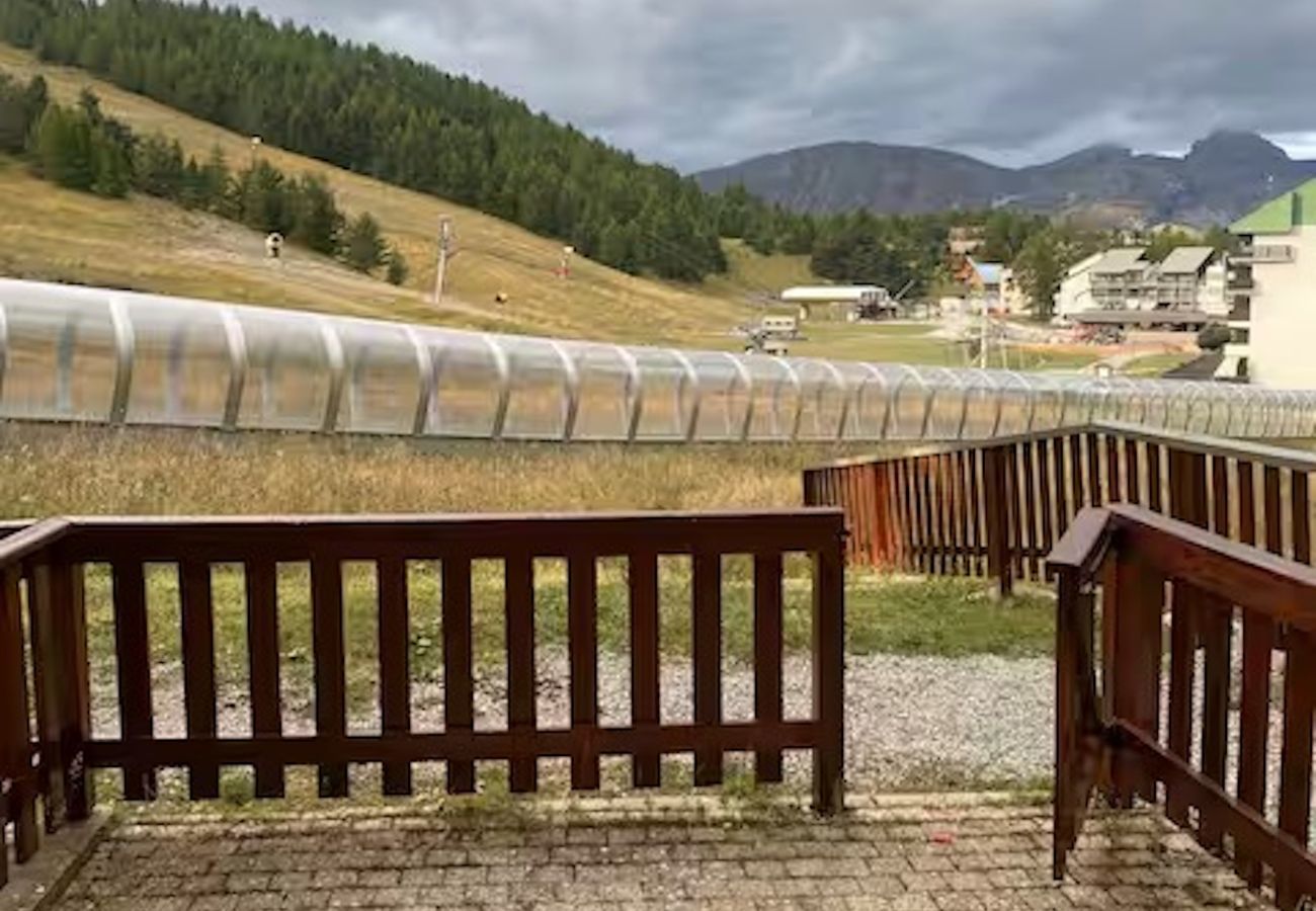 Appartement à Le Dévoluy - Face aux pistes, appart 6 pers avec terrasse